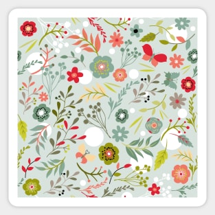 summer meadow light green Sticker